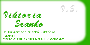 viktoria sranko business card